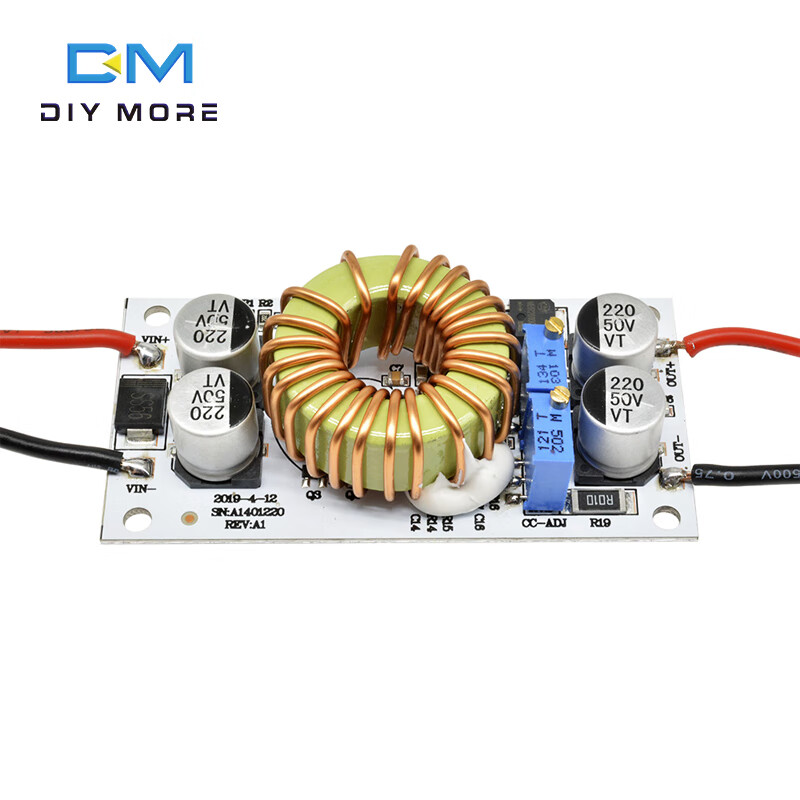 Aluminum substrate 6A10A high power 500W boost power supply module constant voltage and constant current 9V12V to 24V36V boost board 6A 250W boost constant current module