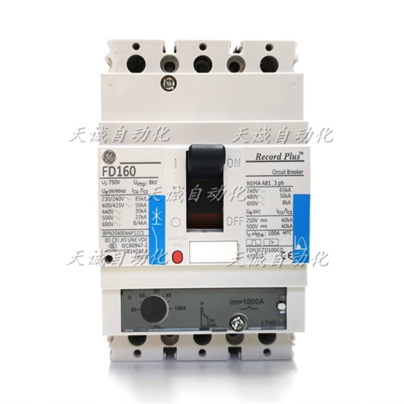 Yue Changsheng GE universal molded case circuit breaker FD16020A32A50A63A80A12.5A160A 3P FD16020A