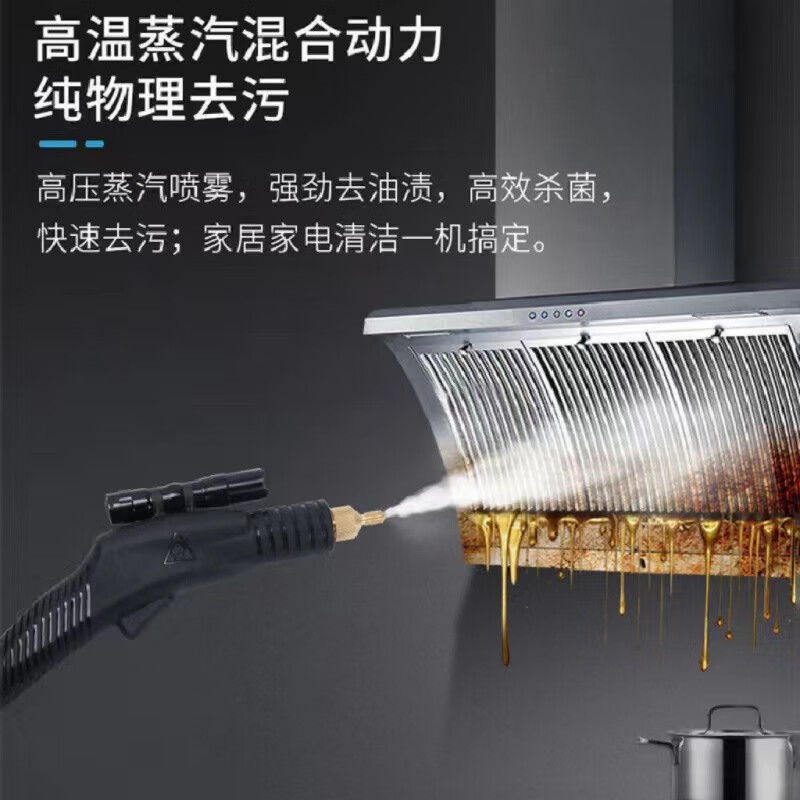 Ruizhi household high-pressure and high-temperature steam cleaner, household appliances, range hood, air conditioner, kitchen multi-function equipment, special cleaning all-in-one machine to disinfect car beauty film interior 3600W four-in-one (cold water and hot water steam pulse)