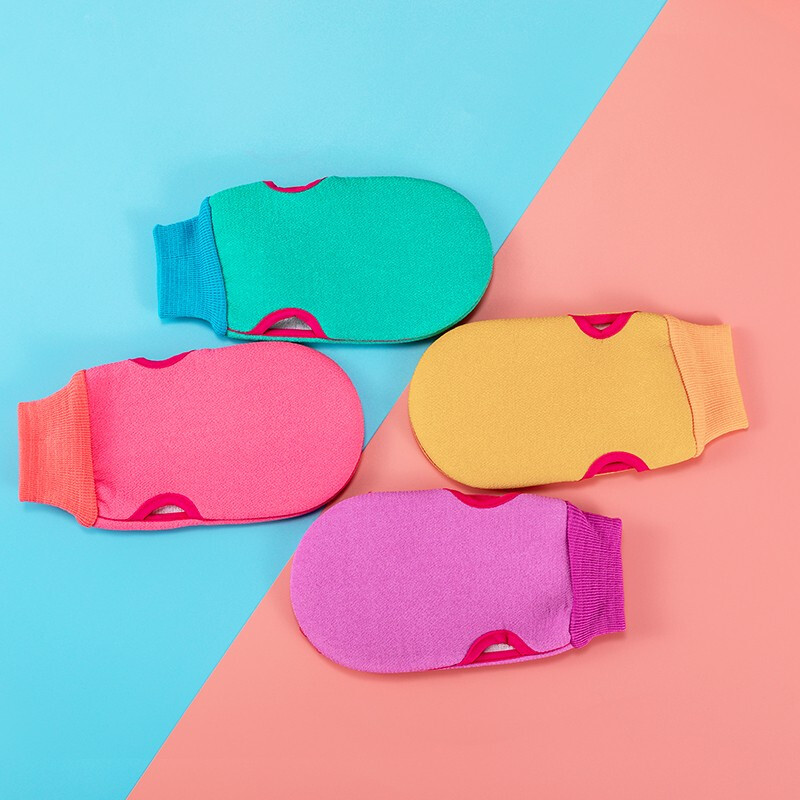 The aristocratic family double-sided bath towel for women, back towel, adult bath towel, dust rub mud rub gloves, frosted powerful bath towel for men 0035 pink