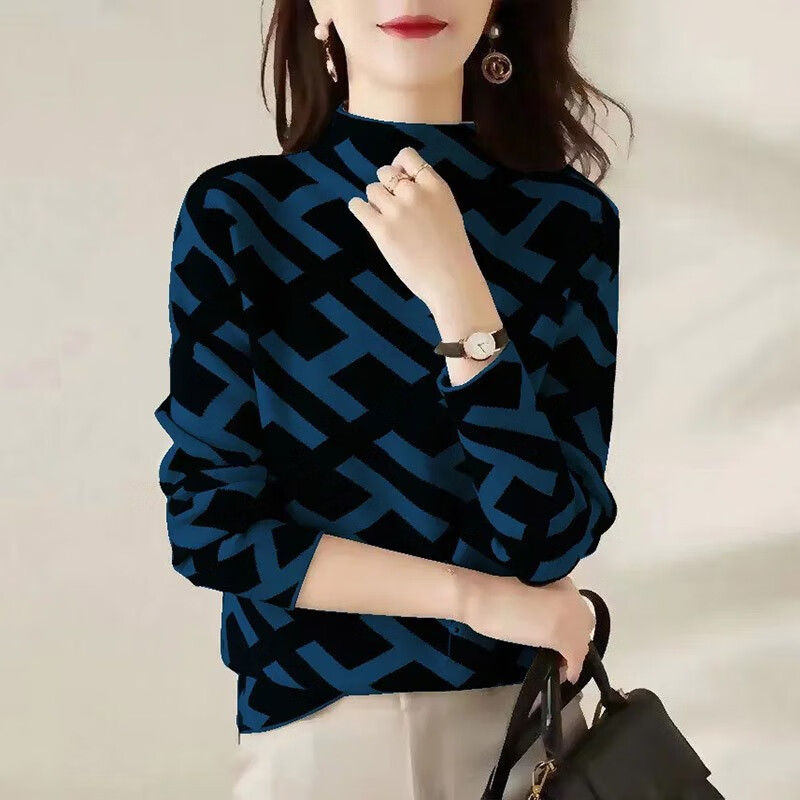 Wonderful beauty double-sided German velvet half-high collar temperament small fragrance bottoming shirt for women 2025 winter new Korean style high-end tops for women, foreign style, white H, German velvet warm L, recommended 100-110 pounds