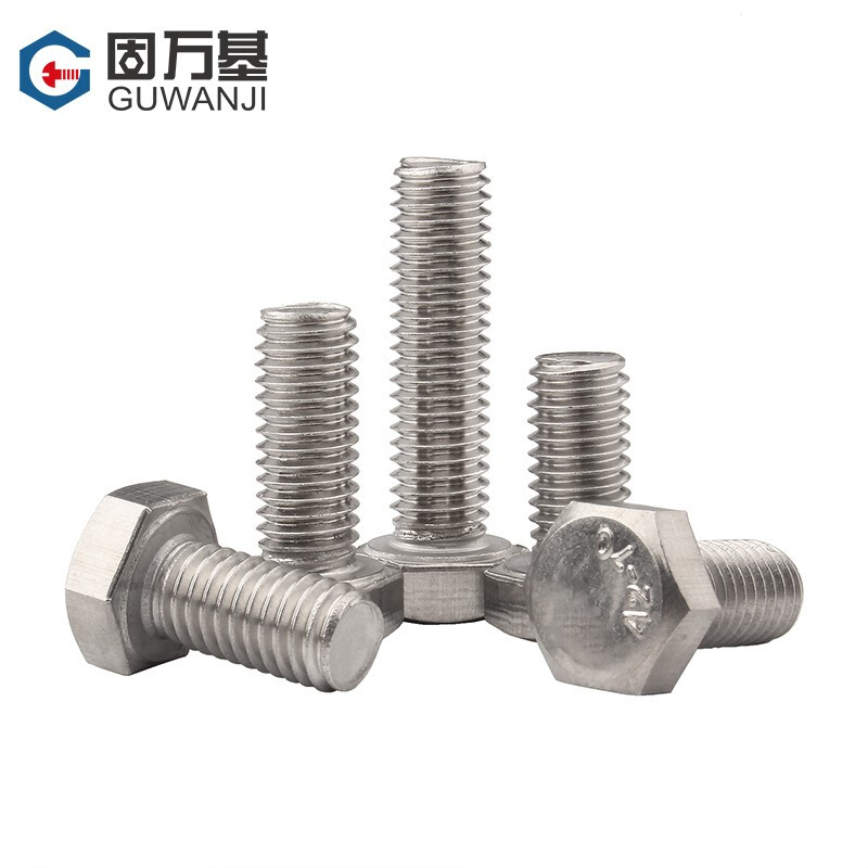 Guwanji 304 stainless steel external hexagonal bolts, extended screws, fully threaded machine thread screws, large national standard M30x250 1 piece