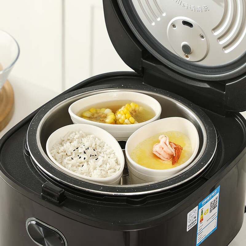 Muziqiu ceramic steaming bowl with lid, baby stew pot, small steaming cup, water-proof steamed egg, steamed rice, stewed egg, steamed egg custard special bowl, egg-shaped high-temperature ceramic bowl * 3 pieces