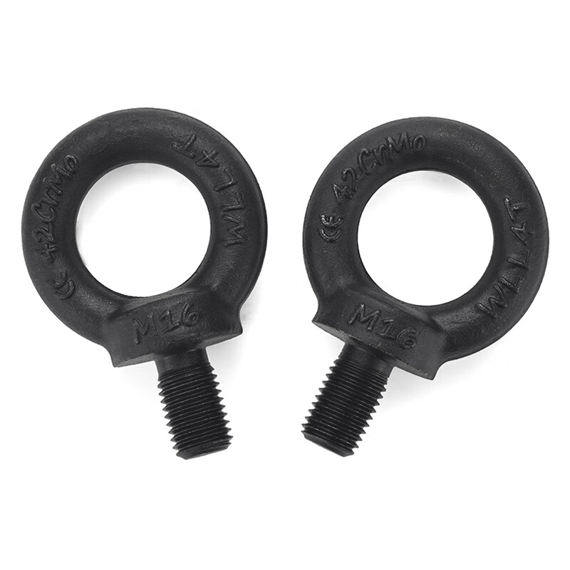 Jinggong 12.9 grade lifting eye screw high strength bolt black mold lifting eye lifting screw DIN580 M10-M56 M12 (recommended load bearing 1.6 tons)