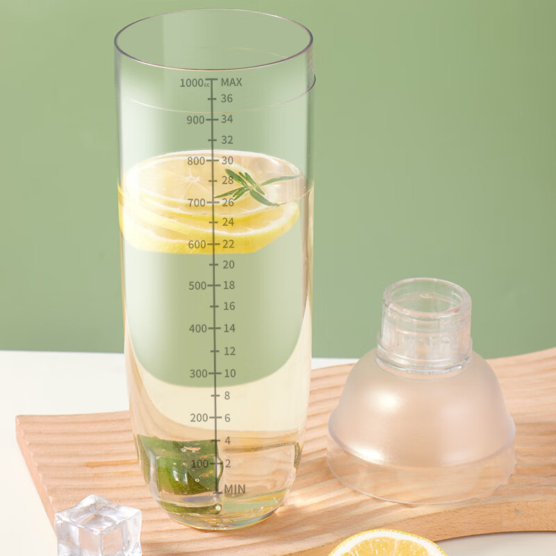 Badger Shake Cup Set Beater Lemon Tea Tool Milk Tea Making Cocktail Mixing Tool 1000ML