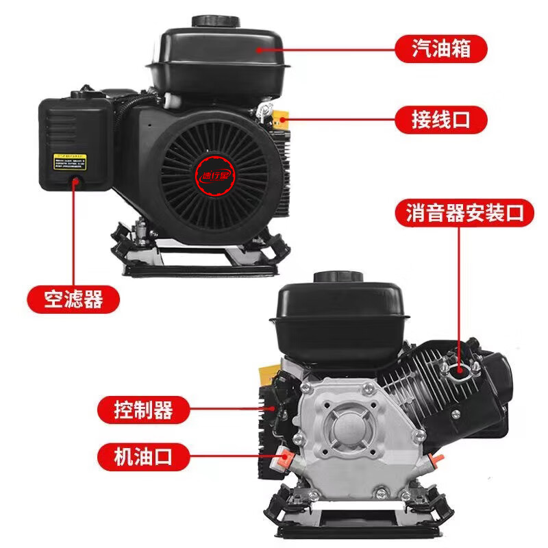 Shantou Lincun Intelligent Frequency Conversion Electric Vehicle Range Extender Generator 48v60v72v Three-wheel and Four-wheel Battery Vehicle Battery Life No Installation No Wiring 6kW Electric Start/Luxury Model Manual
