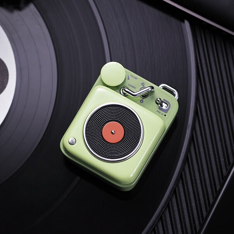Elvis Presley Radio Elvis Presley Audio Atomic Record Player B612 MW-P1 Portable Retro Bluetooth Speaker Outdoor Mini Speaker Wilderness Green High Fidelity New Year Gift Birthday Gift