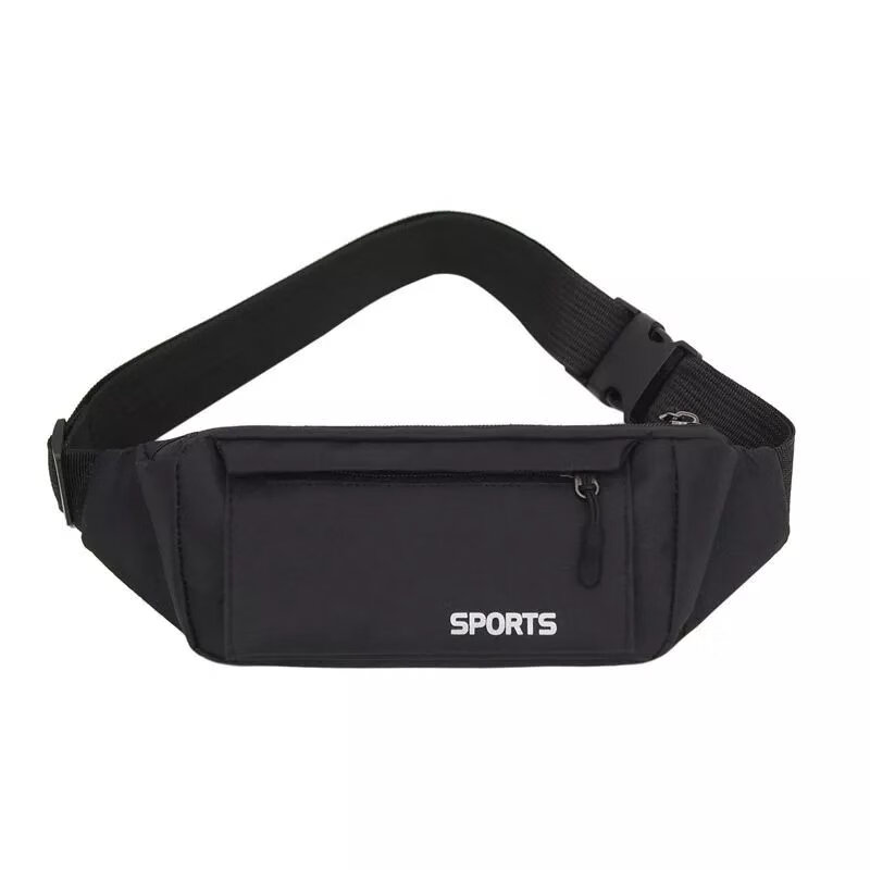 Selected new multi-functional waist bag for men, sports phone waist bag for women, ultra-light body-fitting bag, upgraded three-layer black