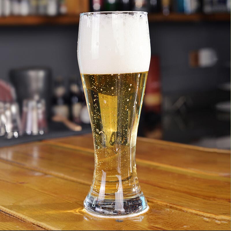Pasha Paqi beer cup imported blown lead-free glass draft beer cup large capacity beverage cup 520ML two pack 42126