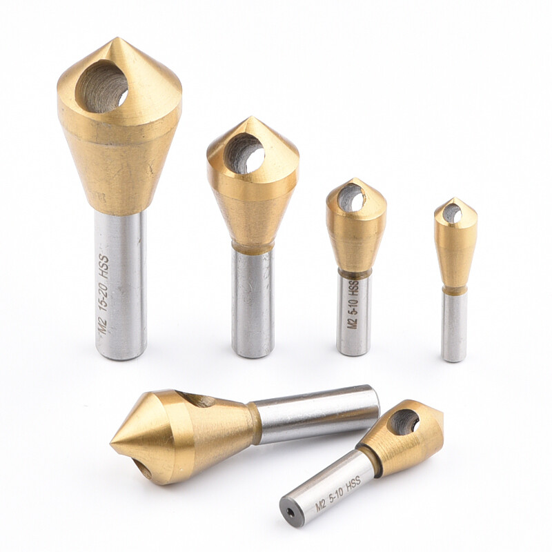 Baolian oblique hole chamferer, inverted taper hole screw countersink, chamfer 90 degree deburring, expanded hole, internal chip removal chamfering drill, high speed steel 6542 5-10mm