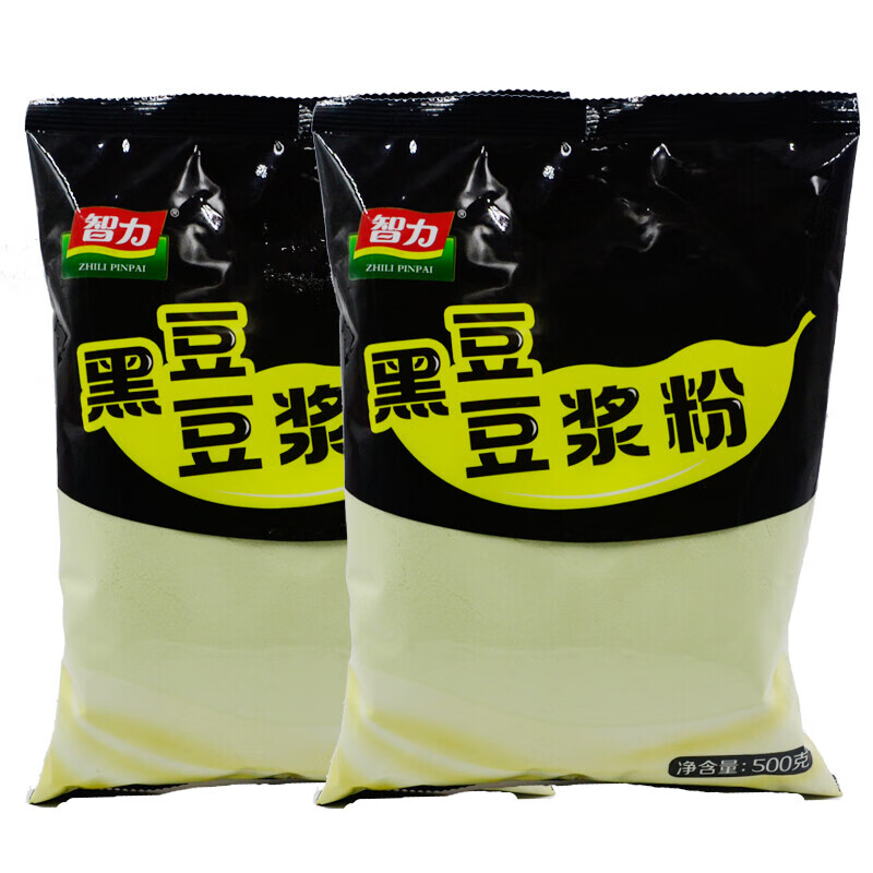 Intelligence Original/Black Bean Soy Milk Powder 500g Bulk Large Packaging Breakfast Nutritious Meal Replacement Drink Instant Commercial 1 Bag Each Original 1 Bag + Black Bean 1 Bag