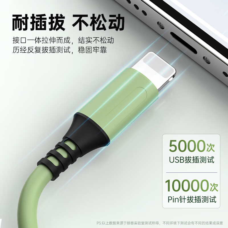 Langke Apple Data Cable Fast Charging Liquid Soft Glue Suitable for iPhone14/13/12/11Pro Max/Xs/XR/SE/8P Mobile Phone iPad Charger Cable USB Power Cable