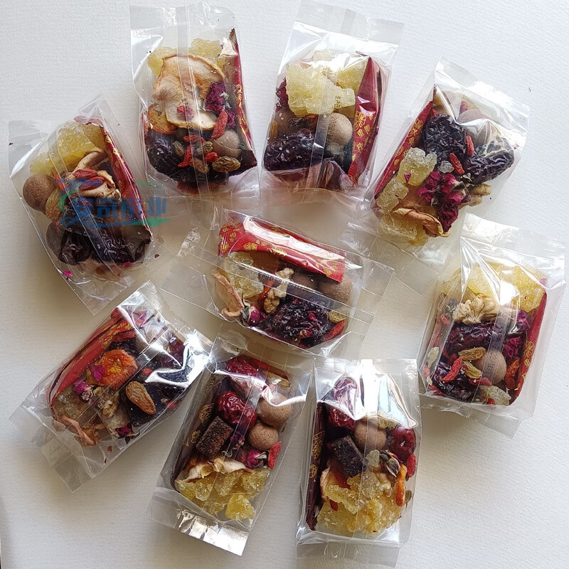 Food Huai Ningxia Babao Tea Rose Sauce Gaiwan Tea Sanbaotai Yinchuan Specialty Authentic Handmade Babao Tea Wolfberry Health Tea Authentic Traditional Old Flavor Babao Tea 750g 75g*10 bags with rose sauce