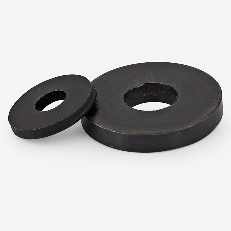 Weiwang mold grade 8.8 black high-strength thickened gasket round enlarged pressure plate flat washer widened metal round meson M12 (outer 30 thick 4.5) (10 pieces)