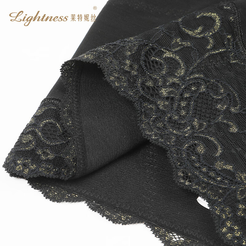 Lightness belly-slimming butt-lifting mid-band pants PL309 black M