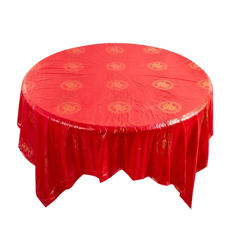 Disposable tablecloth plastic extra thick tablecloth hotel restaurant birthday banquet home round table rectangular tablecloth with word 