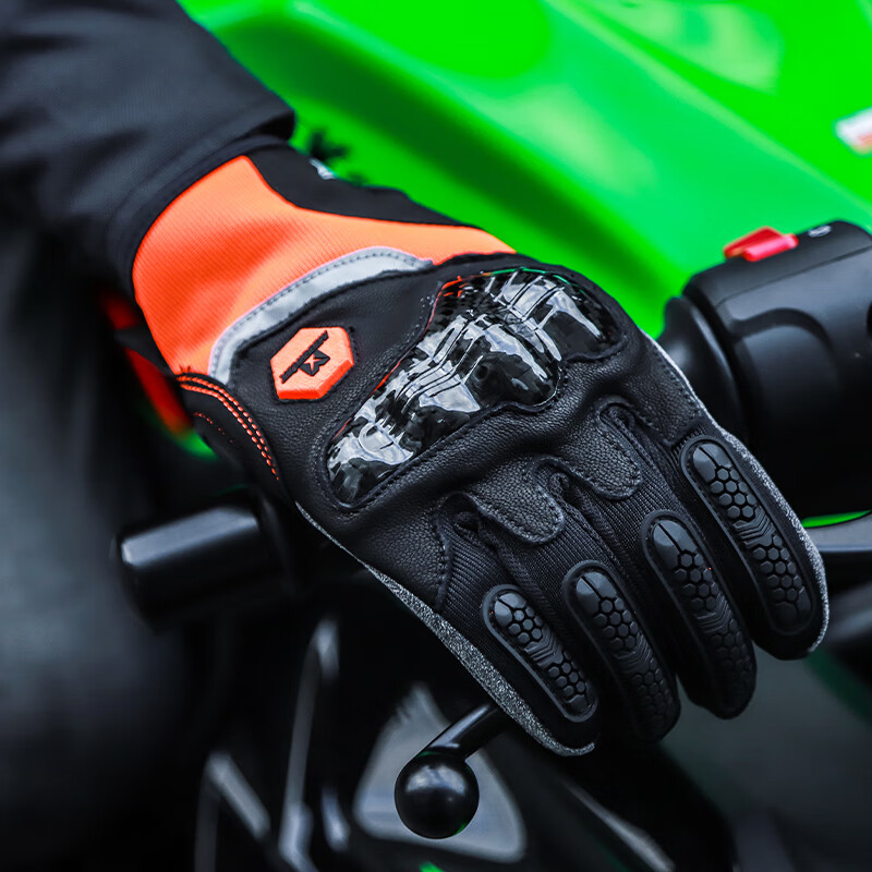 MOJES motorcycle riding gloves four motorcycle unisex carbon fiber summer breathable anti-slip and anti-fall equipment L