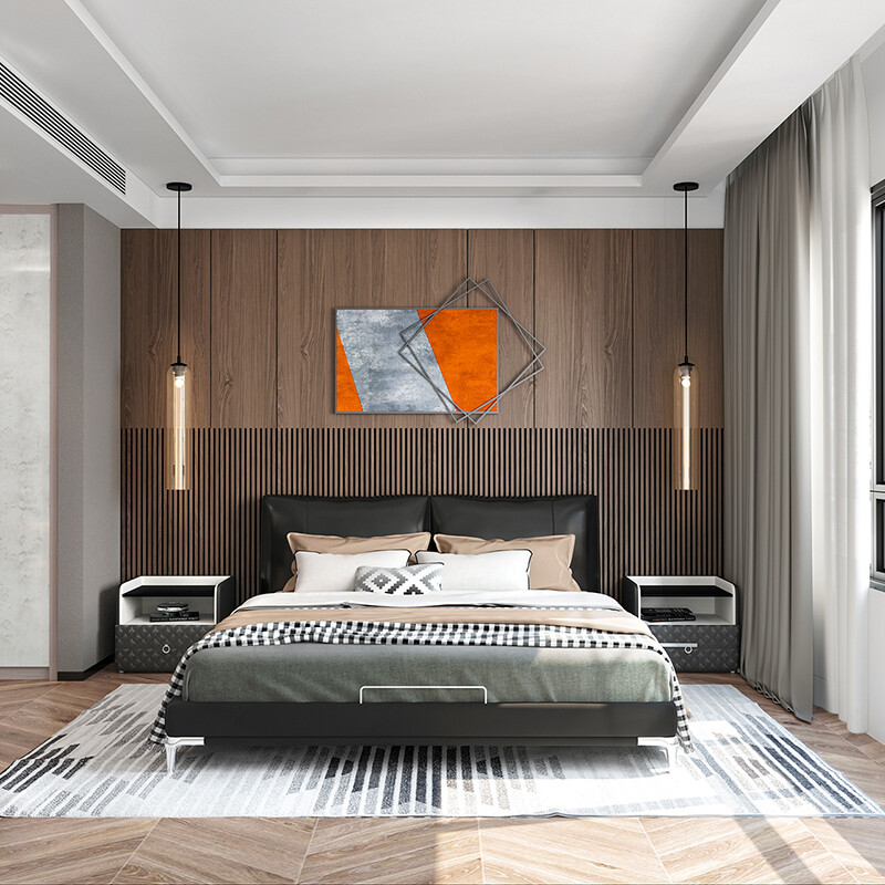 Lin's home wardrobe customization overall light luxury open cloakroom island cabinet bedroom cabinet combination whole house furniture environmental protection plate custom gold