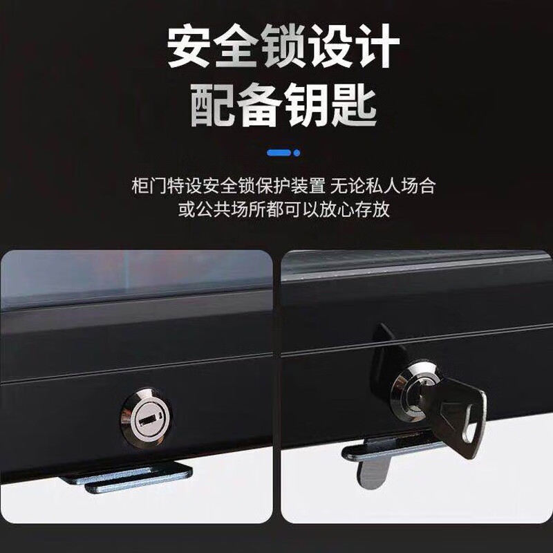 SAST ice bar refrigerator European style constant temperature wine cabinet office hotel home refrigerator mini small single door gaming tea preservation cabinet display sample beverage medicine cabinet 135 liters black bile (refrigerated + micro-freezing + blue light + lock)