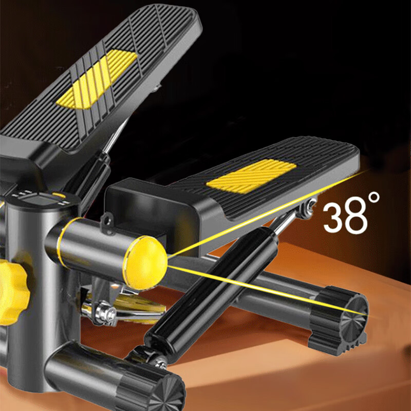 Dicheng household mini stepper sports slimming fitness equipment slim waist jogging multi-function pedal machine fitness equipment V-shaped left and right pink