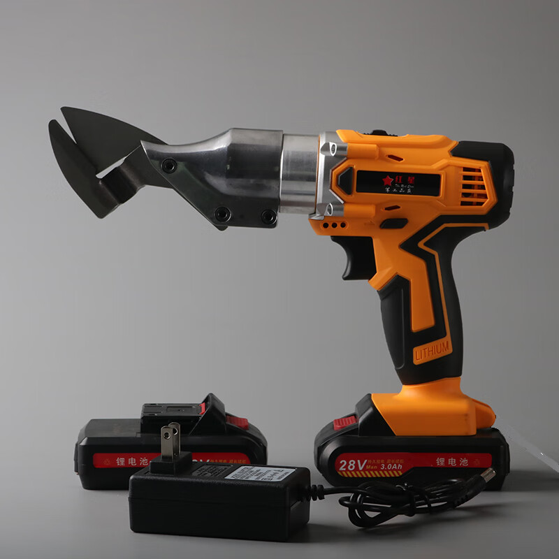 Shantou Lincun electric scissors, iron shears, electric scissors, metal cutting cloth, wool diamond mesh, handheld electric clippers, lithium electric scissors, small knife head, two batteries and one charger