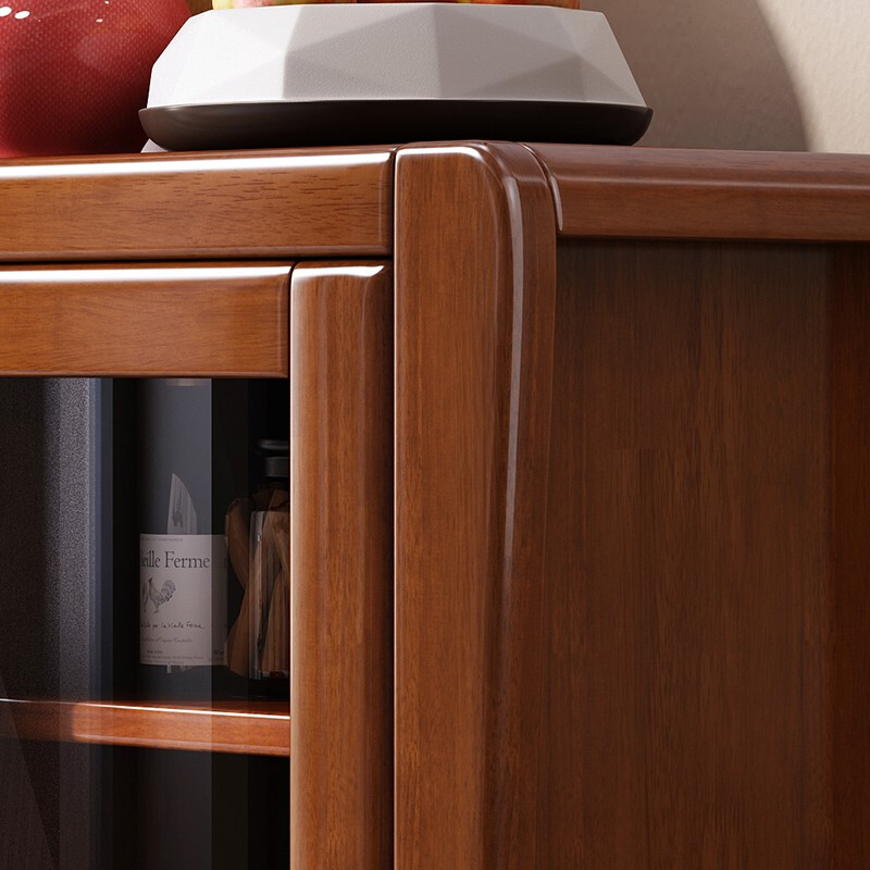 MaiLin Chinese sideboard modern simple solid wood restaurant tea cabinet multi-functional cupboard wine cabinet kitchen cabinet storage cabinet restaurant furniture