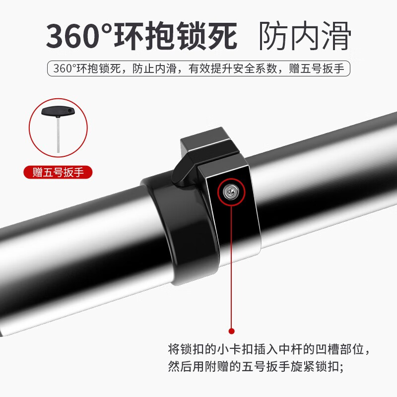 PROIRON door-mounted horizontal bar home indoor pull-up wall punch-free adult and children's sports and fitness patented design 92-124cm installation distance