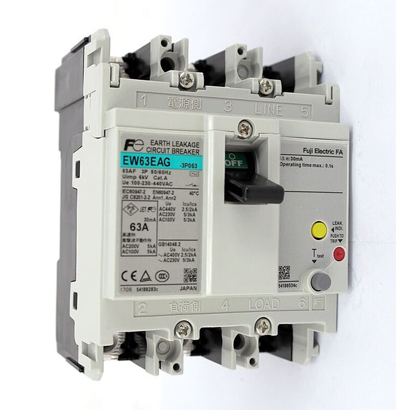Earth leakage circuit breaker EW63EAG EW100EAG EW50EAG EW125RAG EW32SAG EW63EAG 63A