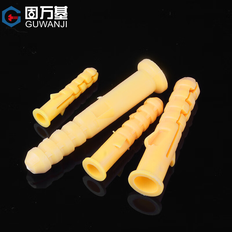 Guwanji plastic expansion pipe M6M8 rubber plug expansion screw inner expansion bolt green nylon rubber wall plug expansion plug collection 100 pieces gray M6 x30 200 pieces