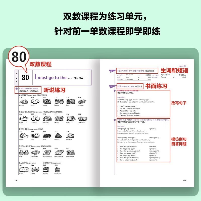 Xinhua Bookstore New Concept English Complete Set Smart Upgraded Edition Textbook with Audio Student Book Longman Foreign Language Learning Textbook New Concept English 1 (Textbook + One Lesson and One Practice)
