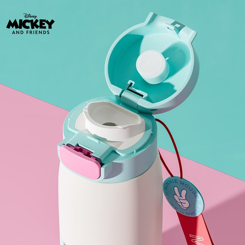 Disney children's thermos cup 6-12 years old student water cup for school girls large capacity straight cup HM3476N