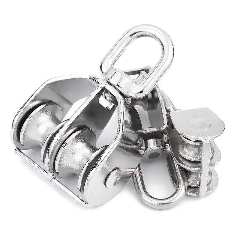 Jinchao pulley 304 stainless steel pulley fixed pulley double pulley single pulley lifting pulley M15 single wheel simple model