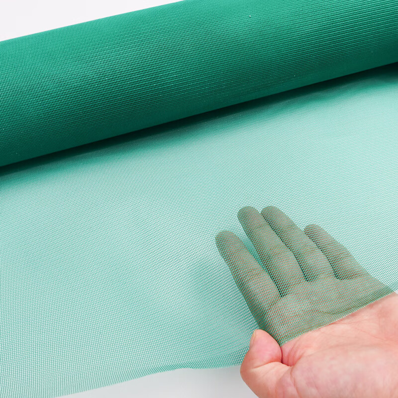 Hesdige dust-proof screen net nylon dust-proof net 32 mesh thickened encryption style with pressure strip 1.2m wide * 10m long (green) HGJ-1504