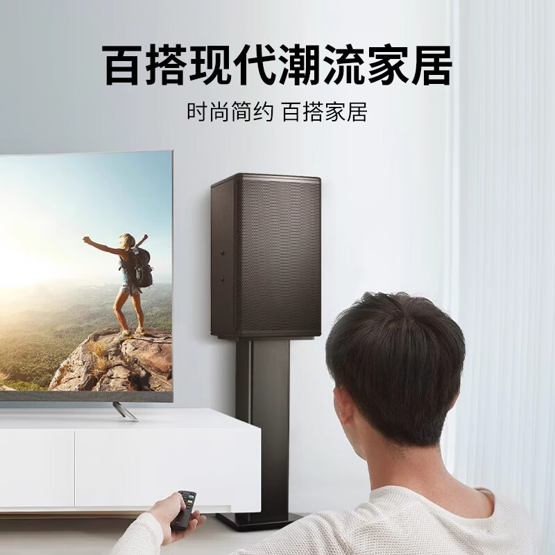 Danish Sheng (DMSEINC) M10 professional speaker stand 10 12 15-inch card package KTV audio tripod stage conference exhibition hall speaker stand JBL audio floor-standing shock-absorbing tripod free rubber feet rosewood color 70cm