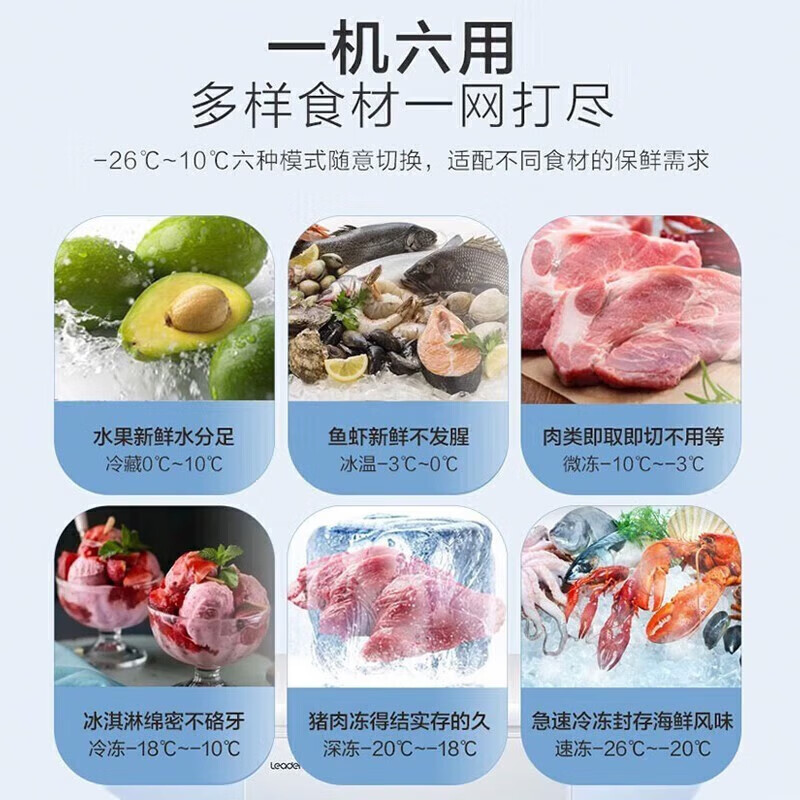 Haier's flagship product recommendation: Home and commercial freezer, large capacity 500 liters, 300 liters and above, single-temperature horizontal ultra-low temperature freezer, deep-freezing quick-freezing freezer, cost-effective white model | 519 liters | steel plate liner | five-sided refrigeration | with lock