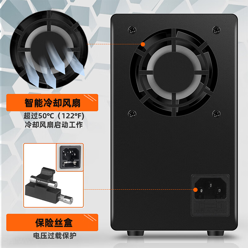 KUAIQU encoder regulated DC power supply 24V36V60V120V adjustable LED light voltaic test DC regulated power supply 60V5A SPPS-C605 black