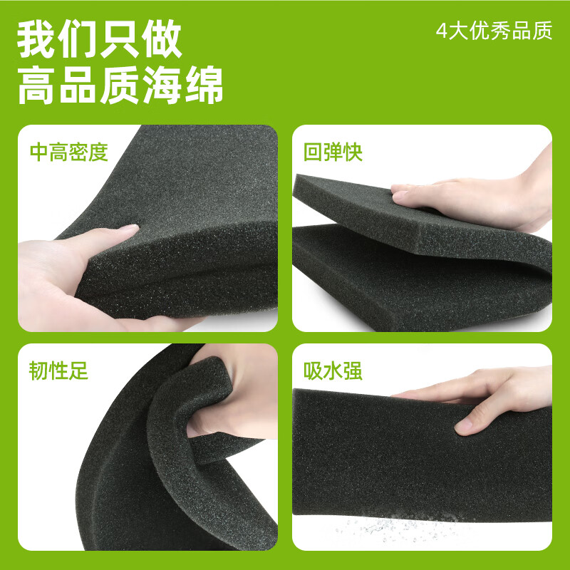 Miloqi gift box is lined with sponge material, high resilience, soft anti-collision and shock-absorbing filling cushion, jewelry, furniture soft bag gasket, sealed soundproof and windproof foam pad, 20 cm long * 20 cm wide * 2.0 cm thick, 10 pieces