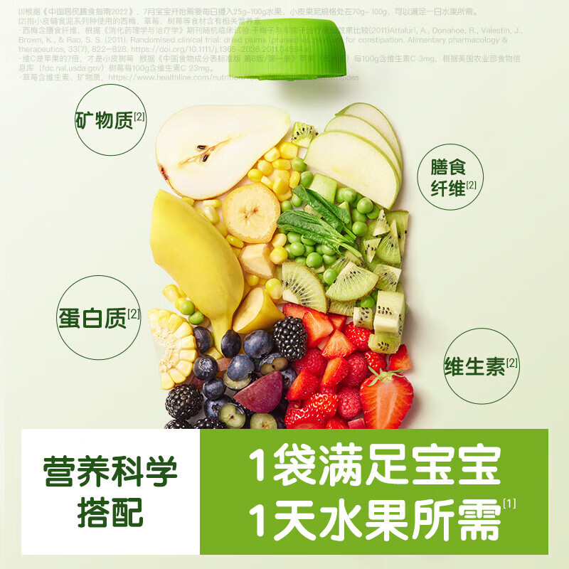 Little Freddie Raspberry Banana Apple Peach Puree Baby Fruit Puree European Original Imported Baby Food Complementary Puree 100g*1 Bag