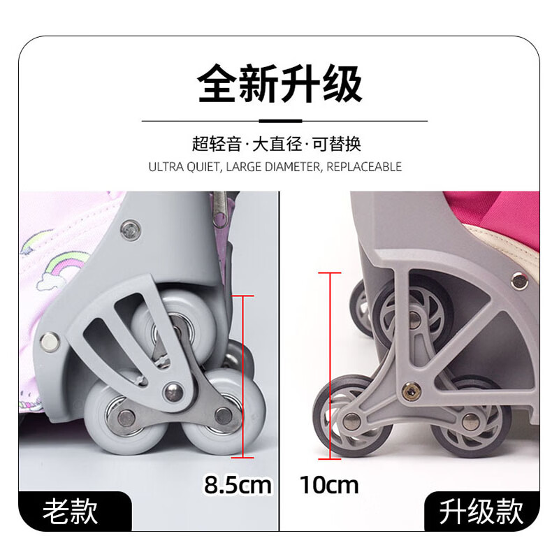 Kyosho kyosho trolley schoolbag primary school children 3rd to 6th grade large capacity blue color matching