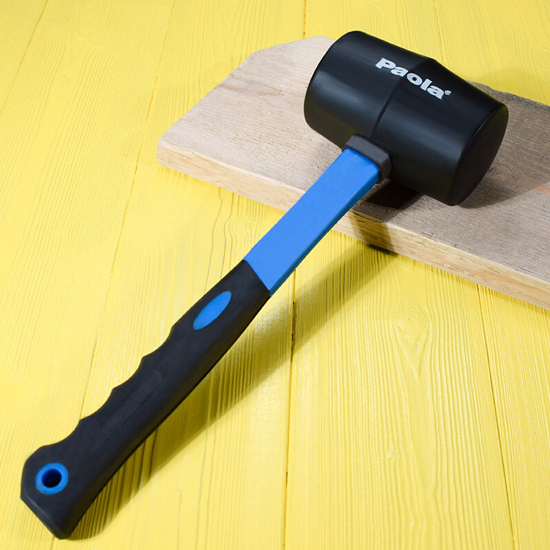 Paola (Paola) 16OZ rubber hammer leather hammer for ceramic tile floor decoration tool installation hammer rubber hammer 2438