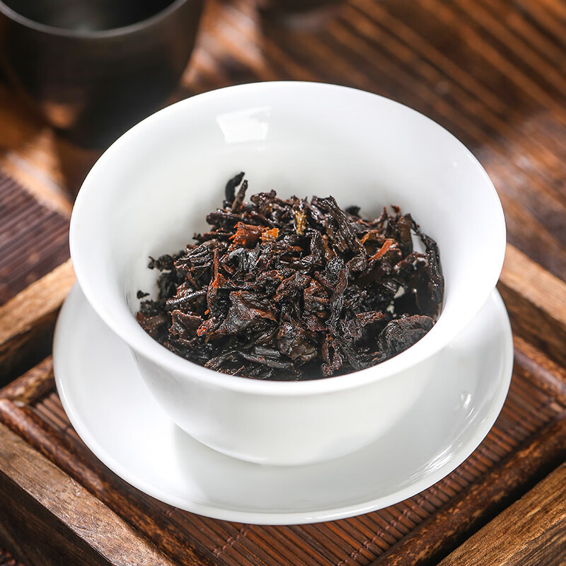 Sanyin Tea Pu'er Tea 10 Years Old Icelandic Raw Tea 6 Years Old Banzhang Menghai Pu'er Ripe Tea Combination Pack 357g*2 Cake