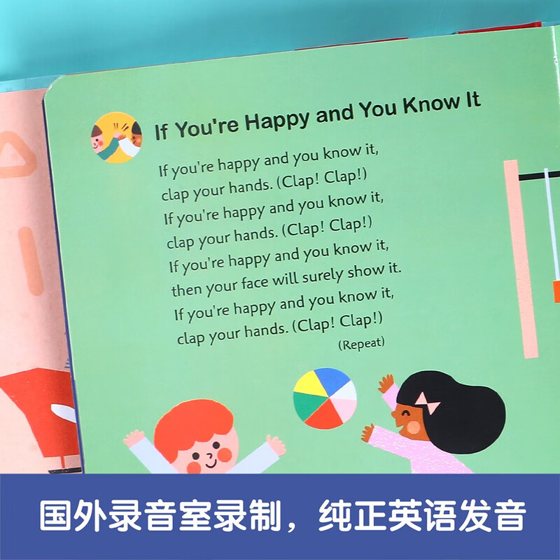 Language enlightenment sound book for children aged 1-3 years old - I can sing English children's songs and have fun. Infants and toddlers read cognitive early education books. Toddler enlightenment money saving cards