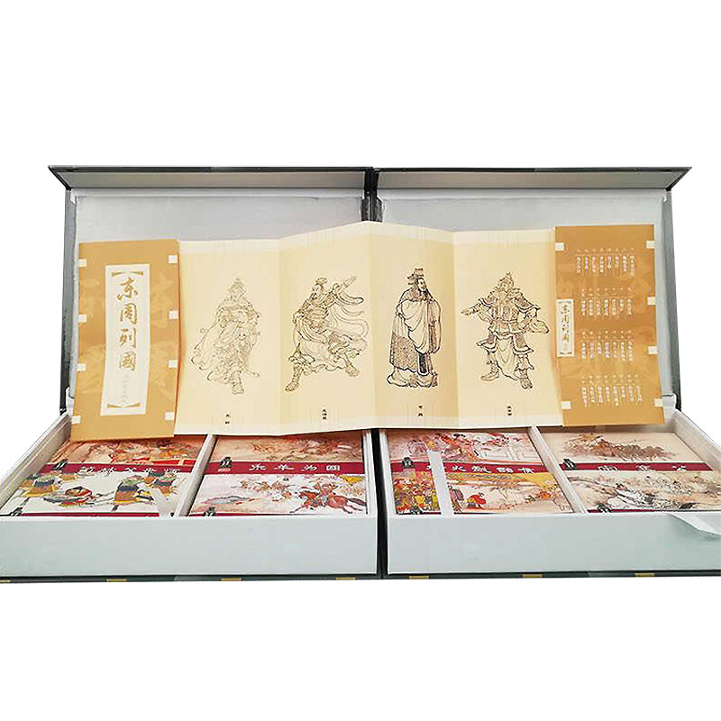 Comics of the Eastern Zhou Dynasty, collector's edition, including character picture album (box set of 30 volumes), Little People's Book, Shanghai Renmei Society, old version, nostalgic