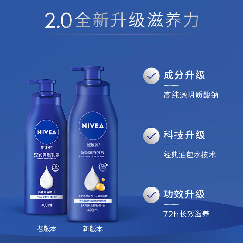 NIVEA Sun Yingsha's same style moisturizing and anti-drying body lotion for women deep moisturizing lotion 400ml New Year's gift