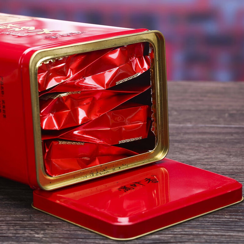 Manyexiang Dahongpao AB021 Wuyi rock tea strong-flavor oolong tea small bubbles 1 can 250g