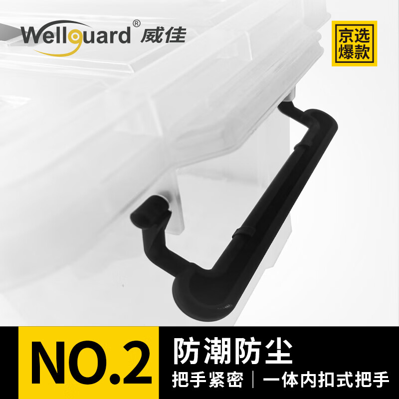 Weijia Portable Transparent Storage Box Visual Organizing Box Parts Box Auto Accessories Hardware Material Box Toolbox Warehouse Screw Box Office Trunk Car Storage Box Plastic Storage Box 20L Portable Transparent