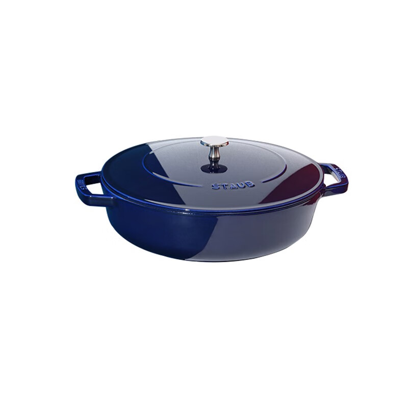 Staub enamel cast iron pot seafood pot soup pot stew pot cooking pot induction cooker universal seafood pot sapphire blue 28cm