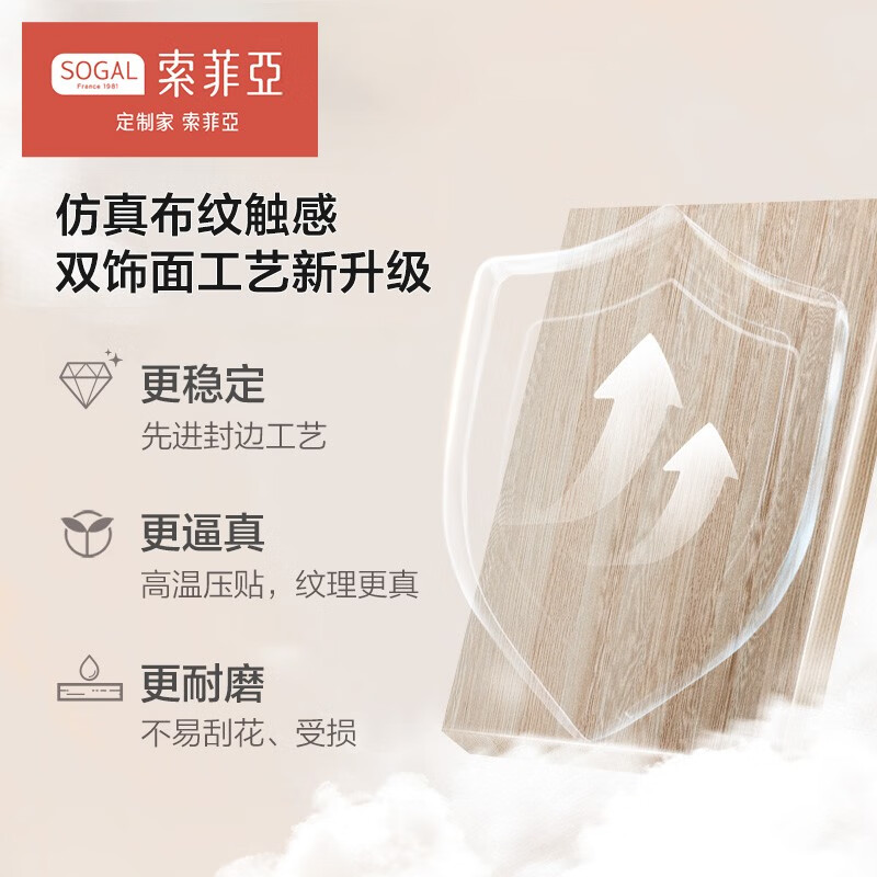 Sofia Customized Wardrobe Integrated Wardrobe Bedroom Furniture Glass Door Entrance Cabinet Sideboard Wine Cabinet (Carle Series-Double Decoration) Morandi Color Wardrobe