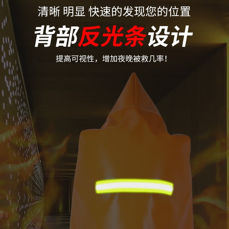 Jingxi Fireproof Cloak Escape Cloak Gas Mask Matching Fireproof Insulation Fireproof Blanket Family Emergency Children's Model