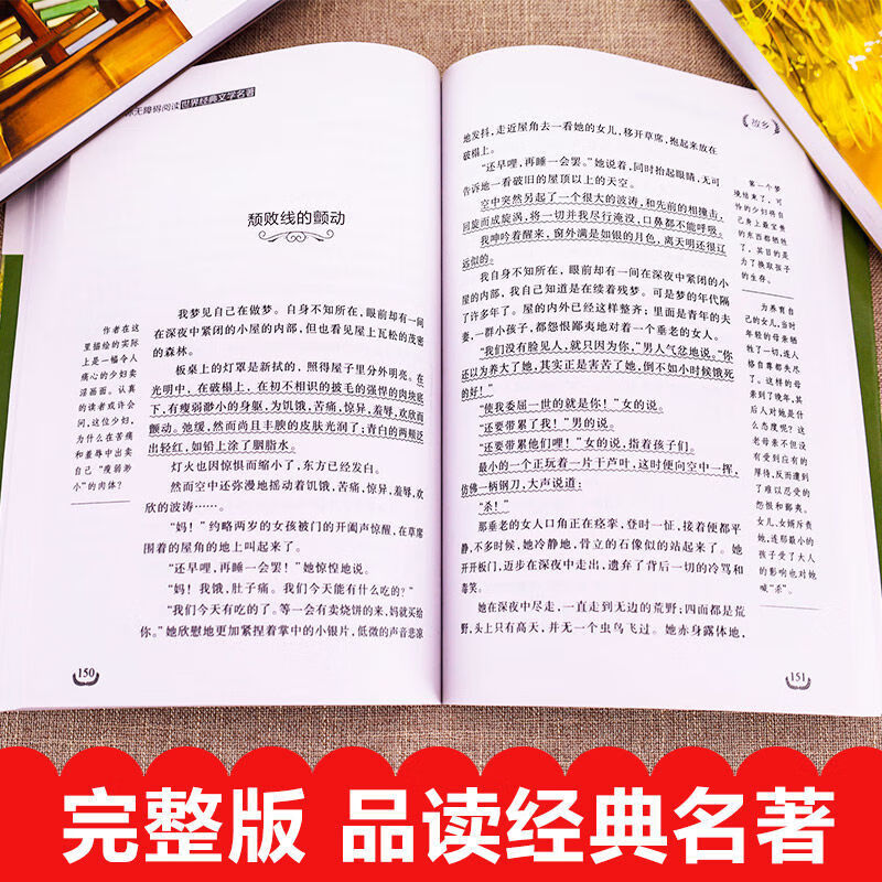 Lu Xun's hometown original genuine sixth grade extracurricular book reading single book hometown